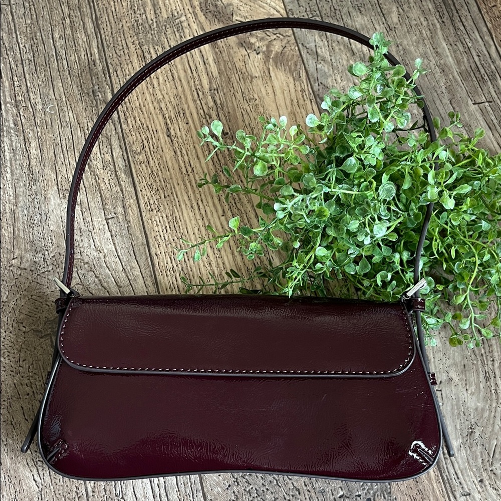 Zara  Burgundy Shoulder Bag
